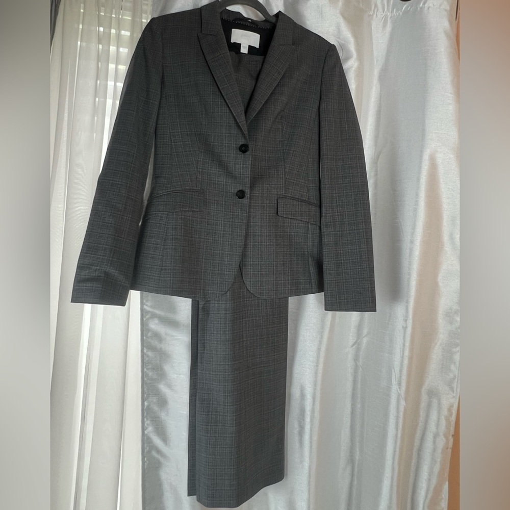 Boss Charcoal Glen Plaid Women's Suit